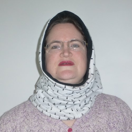 Maxi snood, snood capuche breton bretonne bretagne hermines triskells noir et blanc en coton et polaire femme adulte
