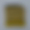 Petit porte monnaie imprimé léopard noir jaune moutarde ocre en coton et simili-cuir