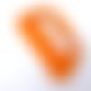 Bandeau femme uni orange en coton 57 cm