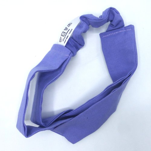 Bandeau femme uni mauve parme lavande violet en coton 57 cm