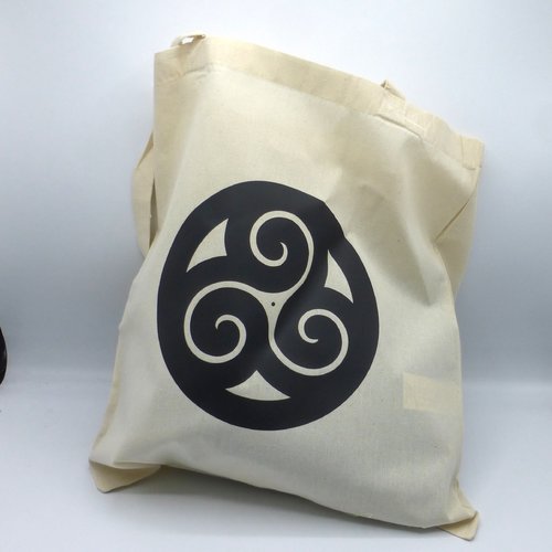 Tote bag sac triskell breton bretonne bretagne en coton