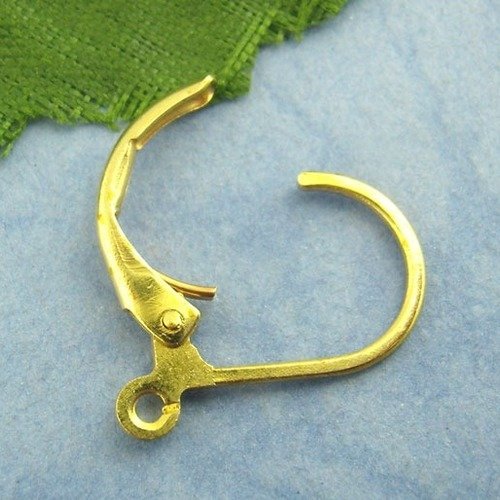 Support boucle d'oreille dormeuse n°14 x 10 paires