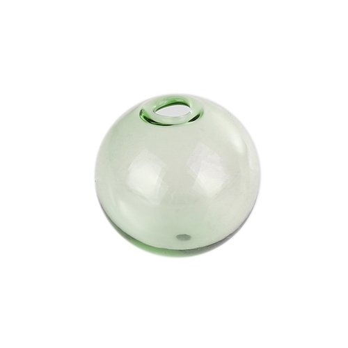 10 boules en verre ronde de 12mm vert à remplir