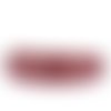 Cuir rouge de 06 mm strass swarovski par 20 cm