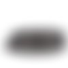 Cuir noir de 06 mm strass swarovski par 20 cm