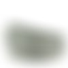 Cuir bille gris infinity de 06 mm avec chaînette bille nickel free par 20 cm
