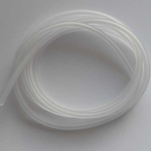 1 mètre cordon pvc creux 3 mm blanc