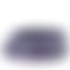 Cuir bille violet de 06 mm avec chaînette bille nickel free par 20 cm