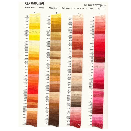 Fils à broder anchor mouliné coloris 0308