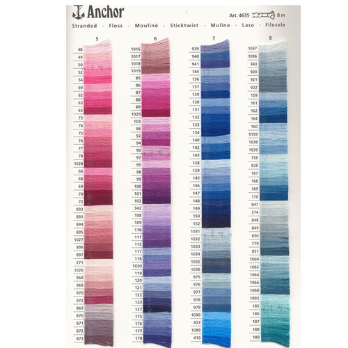 Fils à broder anchor mouliné coloris 9159