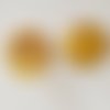 Bouton doré n°03 de 18 mm rond