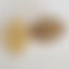 Bouton doré n°13 de 18 mm ovale