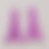 Breloque pendentif tour eiffel résine violet