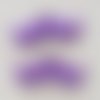 Breloque pendentif moustache n°07 violet