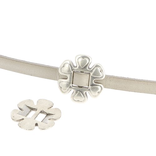 Passant 06 mm en zamak n°05 argent