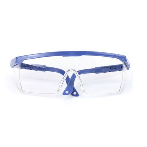 Lunette de protection en plastique bleu 56