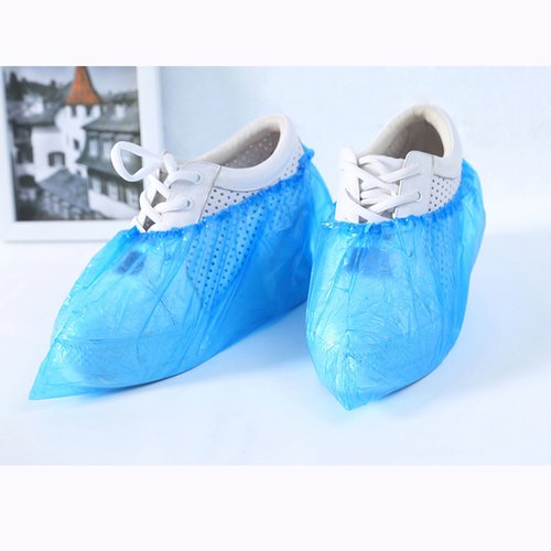 Couvre-chaussure en polyéthylène bleu 1 paquet