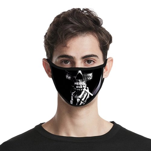 Masque 3d impression drôle crâne n°c-02 lavable