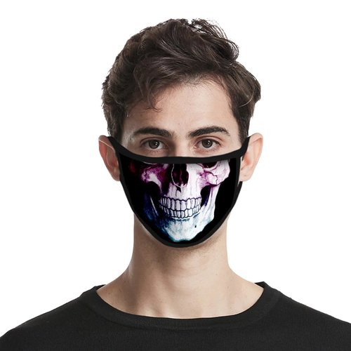 Masque 3d impression drôle crâne n°d-02 lavable