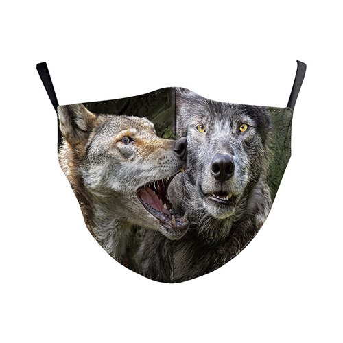 Masque 3d impression chien n°54-08 lavable et réglable