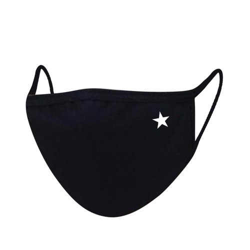 Masque lavable noir etoile c