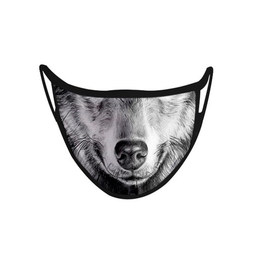 Masque lavable impression chien a-02