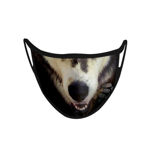 Masque lavable impression chien d-02