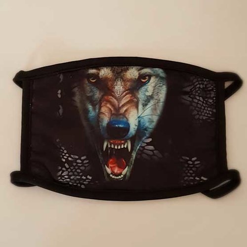 Masque lavable impression chien h-02