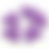 Bouton bois coeur violet n°01-03