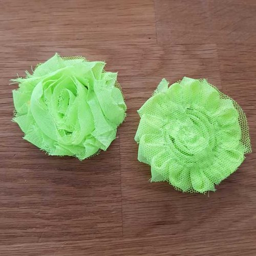 Fleur tissus effilochée fantaisie n°71