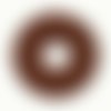 Donut feutrine 40 mm brun x1