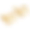 Support boucle d'oreille clip réglable or 18k n°07 x 1 paire doré