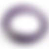 1 collier tour de cou fil câblé rigide violet fermoir à visser n°01