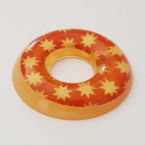 Pendentif donuts 35 mm en résine n°004