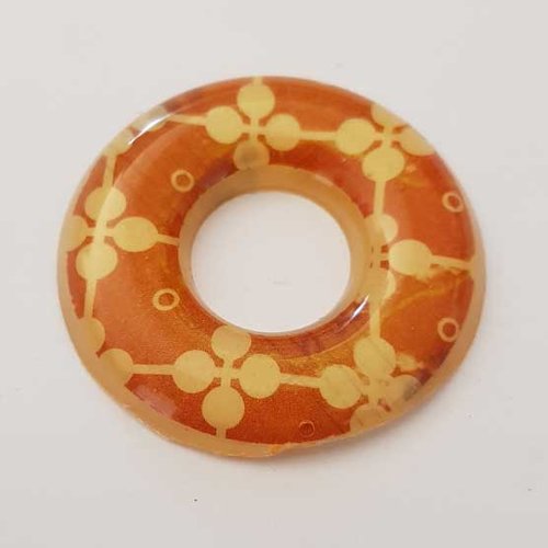 Pendentif donuts 35 mm en résine n°010