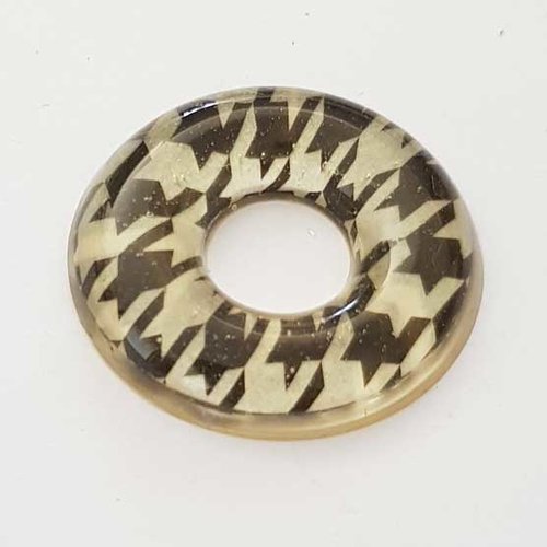 Pendentif donuts 35 mm en résine n°017