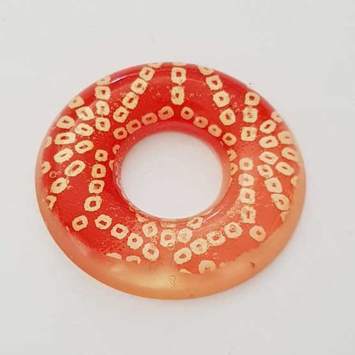 Pendentif donuts 35 mm en résine n°018