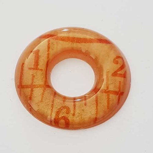 Pendentif donuts 35 mm en résine n°023