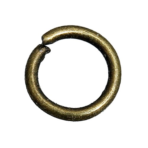5 anneaux de jonction ouvert 05 mm bronze