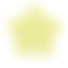 Fleur pvc 26 mm jaune opaline