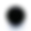 Perle ronde résine velours 18 mm noir