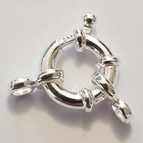 Sharplace Fermoir Mousqueton pour Collier Bracelet Chaîne-Argent Massif 925 