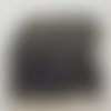 Perle ronde verre effet nacré noir 6 mm n°01