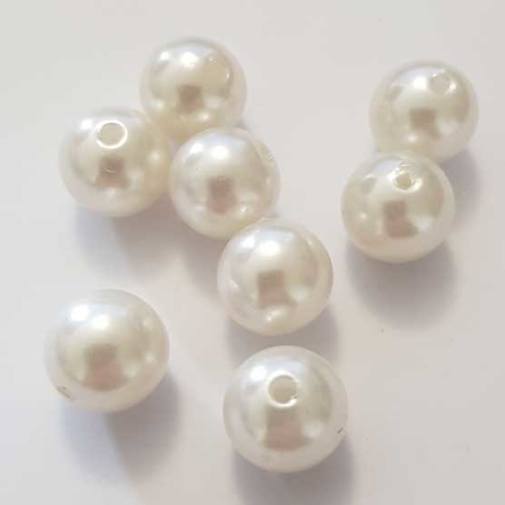 Perle plastique ronde 14 mm