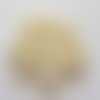 Perle ronde plastique fantaisie blanc 10 mm n°02