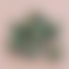 Perle ronde céramique vert 12 mm n°09