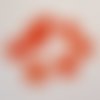 Rondelle plate mat orange 16 mm n°01