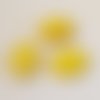 Perle ovale craquelé jaune 17 mm n°01
