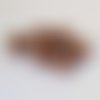 Perle ronde plastique brillante marron 12 mm n°005