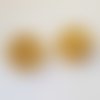 Perle ronde plastique brillante doré 24 mm n°001